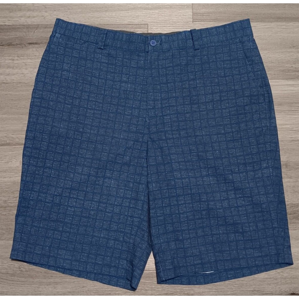 Nike Men's Blue Golf Tour Performance‎ Window Pane Plaid Short Size 36x10.5